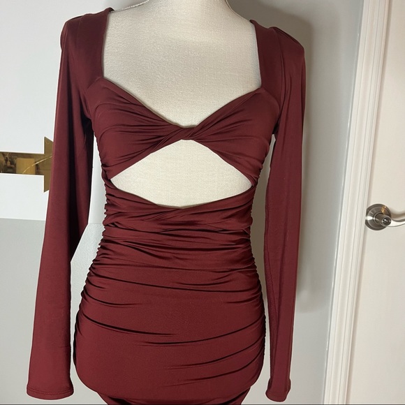 Oh Polly Dresses & Skirts - Oh Polly Red Long Sleeve Dress
